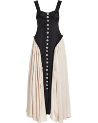 Harbison - Soft Storm Ii Embellished Silk Bustier Maxi Dress - Lyst
