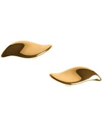 KHAITE - Leaf 18k Gold-plated Clip-on Earrings - Lyst