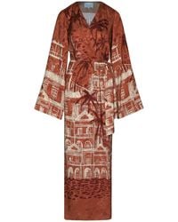 Johanna Ortiz - Ollantay Jacquard Maxi Wrap Dress - Lyst