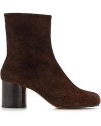 Maison Margiela - Tabi Suede Ankle Boots - Lyst
