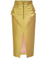 Valentino Garavani - Blouse Silk Midi Skirt - Lyst