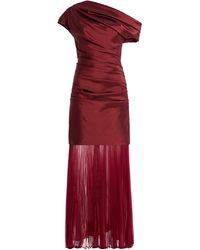 Jonathan Simkhai - Exclusive Ammalie Organza-trimmed Taffeta Midi Dress - Lyst