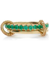 Spinelli Kilcollin - Exclusive Riviera Marigold Max 18K Sapphire And Emerald Ring - Lyst