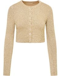 LoveShackFancy - Ferra Sequined Cardigan - Lyst