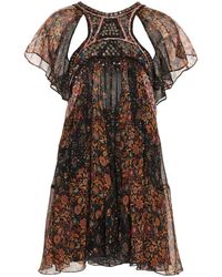 Isabel Marant - Odile Embellished Silk Mini Dress - Lyst