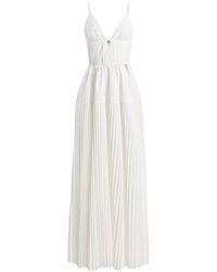 Jonathan Simkhai - Selene Pleated Crepe Maxi Dress - Lyst