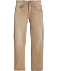 R13 - Boy Rigid Low-rise Straight-leg Cropped Jeans - Lyst