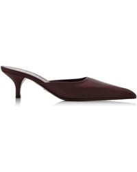 Prada - Satin Mules - Lyst