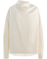 TOTEME - Draped Satin Top - Lyst