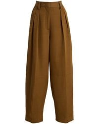 Altuzarra - Dash Twill Barrel-Leg Pants - Lyst