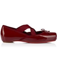 Christian Louboutin - Cassiasticina Patent Leather Ballet Flats - Lyst