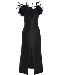 Brandon Maxwell - The Reeve Wool-Blend Midi Dress - Lyst