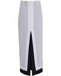 The Row - Ismara Layered Cotton Maxi Skirt - Lyst