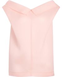 KHAITE - Selly Draped Silk Top - Lyst