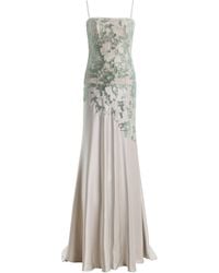 Costarellos - Jennan Sequined Lace And Satin Gown - Lyst