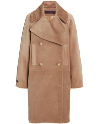 Martin Grant Corduroy Pea Coat - Natural