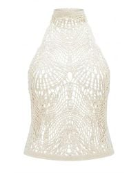 Siedres - Indy Crocheted Lace Top - Lyst