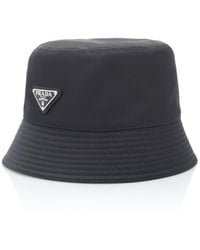 Prada - Logo-Embellished Shell Bucket Hat - Lyst