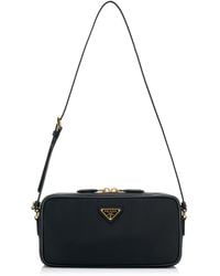 Prada - Nylon And Leather Pouch - Lyst