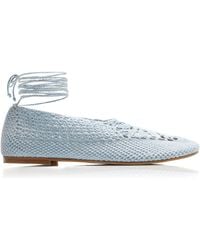 Hvoya - Exclusive Riviera Merezhyvni Cotton Flats - Lyst