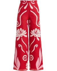 Cala De La Cruz - Exclusive Toya Linen Wide-Leg Pants - Lyst