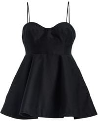 Rohe - Wool-Silk Bustier Peplum Top - Lyst