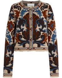 Cara Cara - Livi Fringed Wool-Cotton Jacquard Jacket - Lyst