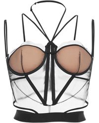 Nensi Dojaka - Sheer Corset Top - Lyst