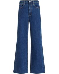 SLVRLAKE Denim - Grace Stretch High-rise Wide-leg Jeans - Lyst