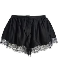 Franchise - Lisette Ruffled Silk Mini Shorts - Lyst