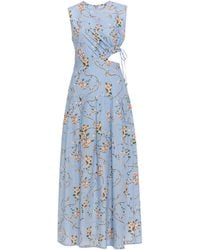 Agua Bendita - Otoño Navegante Cotton Midi Dress - Lyst