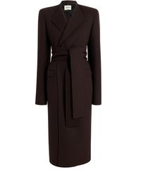 KHAITE - Jelson Belted Wool Coat - Lyst