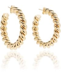 ISABEL LENNSE Small Gold-plated Hoop Earrings - Metallic