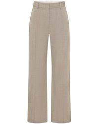 St. Agni - Classic Pintuck Straight-Leg Pants - Lyst