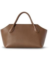 The Row - Terrasse Bauletto Leather Bag - Lyst