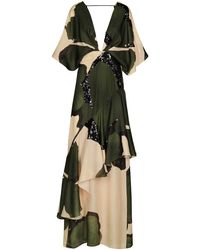 Johanna Ortiz - Tesoro Escondido Embellished Silk Maxi Dress - Lyst