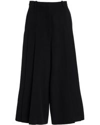 Michael Kors - Wool Gabardine Wide-Leg Culotte Pants - Lyst