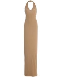 ÉTERNE - Stretch Cotton-Modal Maxi Halter Dress - Lyst