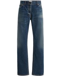 The Row - Dinni Rigid Mid-Rise Straight-Leg Jeans - Lyst
