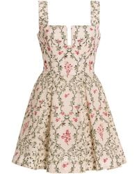 Agua Bendita - Agua Cauca Cotton Mini Dress - Lyst