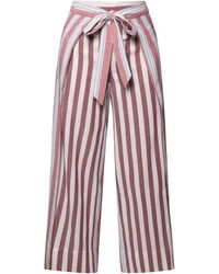 Coniglio Palm Beach - Two-Panel Striped Cotton Wide-Leg Pants - Lyst