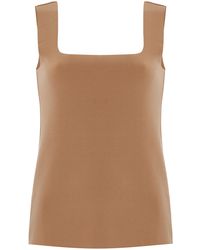 Birrot - Exclusive Lay2 Sleeveless Bonded Crepe Top - Lyst