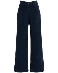 RÙADH - The Odette High-Rise Cotton-Sateen Pants - Lyst