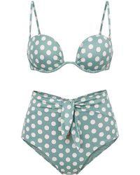 Alaïa - Shorty Polka-Dot Bikini - Lyst