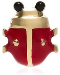 Yvonne Léon - Mini Ladybug 9K Enamel Single Earring - Lyst