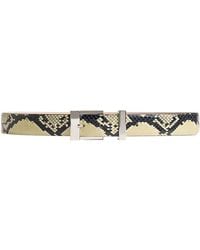 KHAITE - Manhattan Python-Effect Leather Belt - Lyst