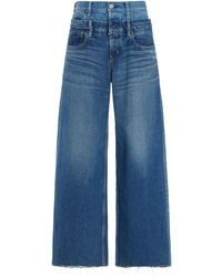 Moussy - Bogota Double-Belt Rigid High-Rise Wide-Leg Jeans - Lyst