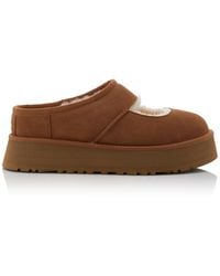 UGG - Bea Sheepskin Platform Mary Jane Slippers - Lyst