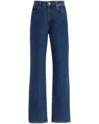 FRAME - The Ruler High-rise Straight-leg Jeans - Lyst
