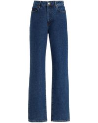 FRAME - The Ruler High-rise Straight-leg Jeans - Lyst